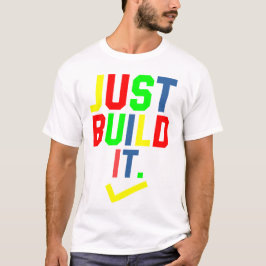 Camiseta Basta Construir O Mestre Construtor De Blocos