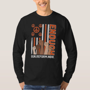 Camiseta Basta de violência contra as armas, sem armas cont