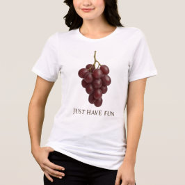 Camiseta Basta divertir-se com um adesivo de Fruta