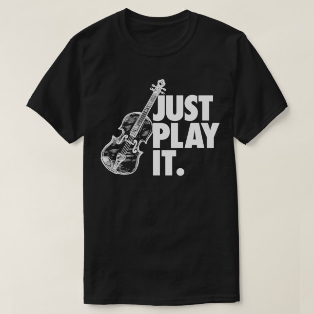 Camiseta Basta Tocar Violino Presente 1 (Frente do Design)