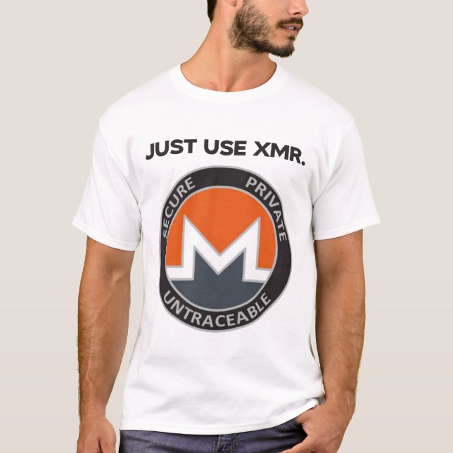 Camiseta Basta usar XMR (Monero) (Frente)