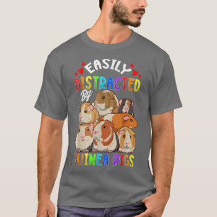 Camiseta Bastante Distraído Por Porcas De Hamster Engraçado