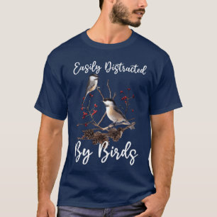 Camiseta Bastante Distraído Por Presente Da Família Birds B