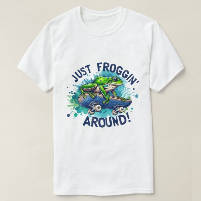 Camiseta 🐸 Bastante Sroggin' Em Volta - Teto Divertido E D (Frente do Design)