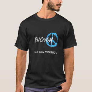 Camiseta Bastante violência contra as armas Veste arma lara