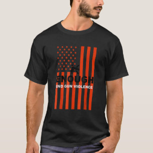 Camiseta Bastante violência contra as armas Veste violência