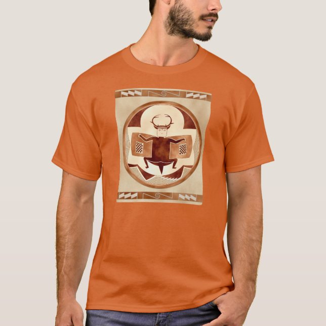 Camiseta Bastão-Cervo-Bisonte-Man de Mimbres (Frente)