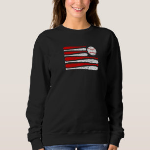 Camiseta Bastão de Bandeira de Beisebol Homens Mulheres Me