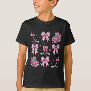 Camiseta Bastão de Hóquei no Gelo Patins de Hóquei Menina C