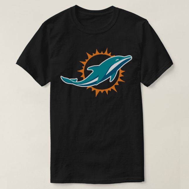 Camiseta bastão de merdas de golfinhos-miami (Frente do Design)
