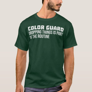 Camiseta Bastão de Sabre de Banda Marcial de Guarda de Cor 