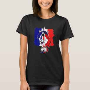 Camiseta Bastilha Day Happy 14 julho Unicorn Bandeira Franc
