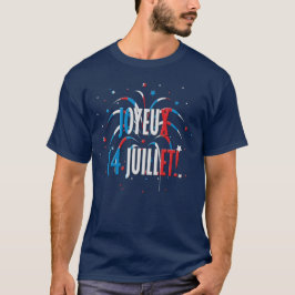 Camiseta Bastille Day Joyeux 14 Juillet