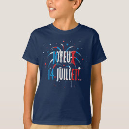 Camiseta Bastille Day Joyeux 14 Juillet