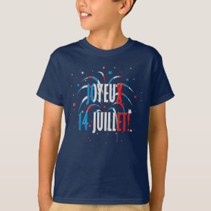 Camiseta Bastille Day Joyeux 14 Juillet