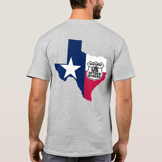 Camiseta Bastrop Chapter - State Texas RWB 2S (Verso)