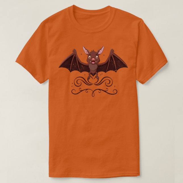 Camiseta Bat Cute Halloween (Frente do Design)