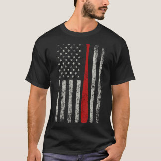 Camiseta Bat de Baseball FLAG Patriótico AMERICANO