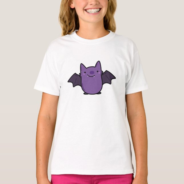 Camiseta Bat de Bebê Kawaii (Frente)