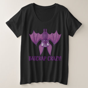 Camiseta Bat de Cartoon Louco de Batsucata