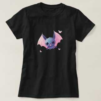 Camiseta Bat de pastel bonito com Design de Halloween de As