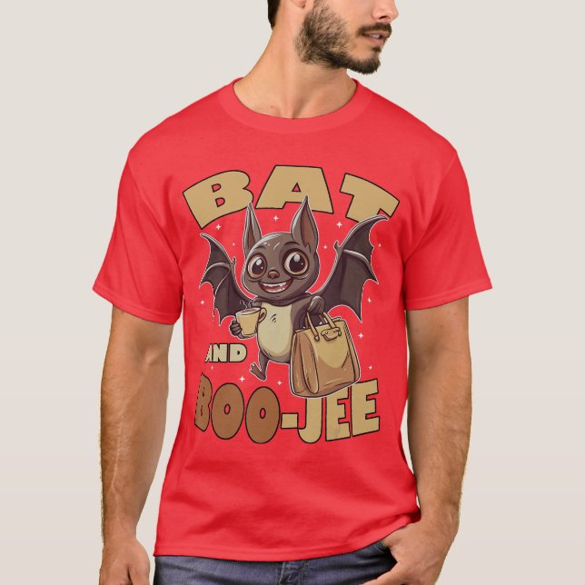 Camiseta Bat E Boojee Boujee Halloween Trick Ou T (Frente)