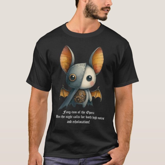 Camiseta Bat - Fang-tom da Ópera (Frente)