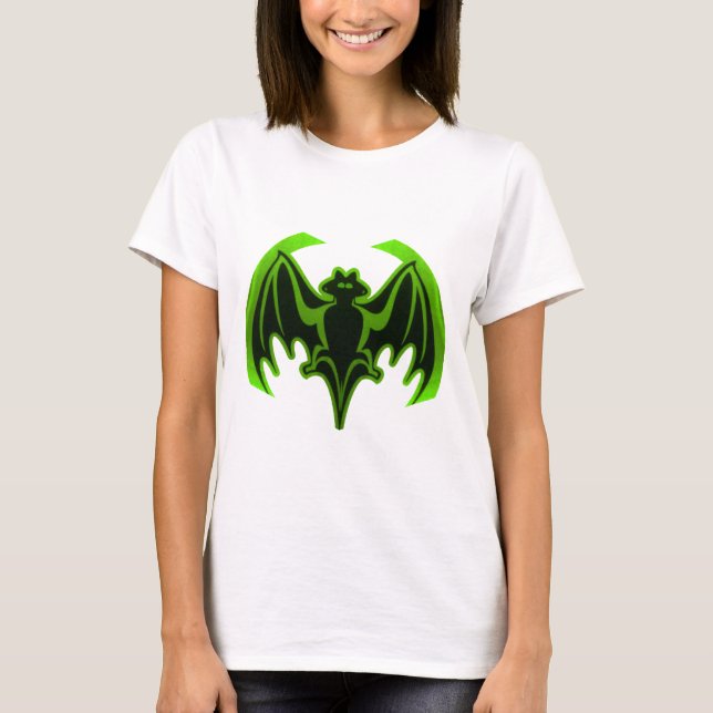 Camiseta Bat Green MUSEUM Zazzle Gifts (Frente)