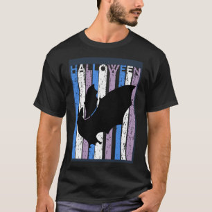 Camiseta Bat Halloween Costume Girls Meninas Crianças Purpl