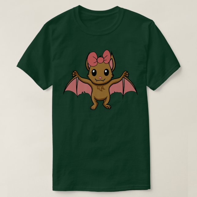 Camiseta Bat Halloween Girl 446 (Frente do Design)