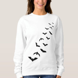 Camiseta Bat Negro Silhuettes Simples Halloween