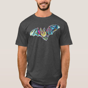 Camiseta Bat Night Motif Vampire Halloween Wing Mamãe voado