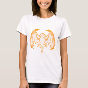 Camiseta Bat Orange Inv The MUSEUM Zazzle Gifts