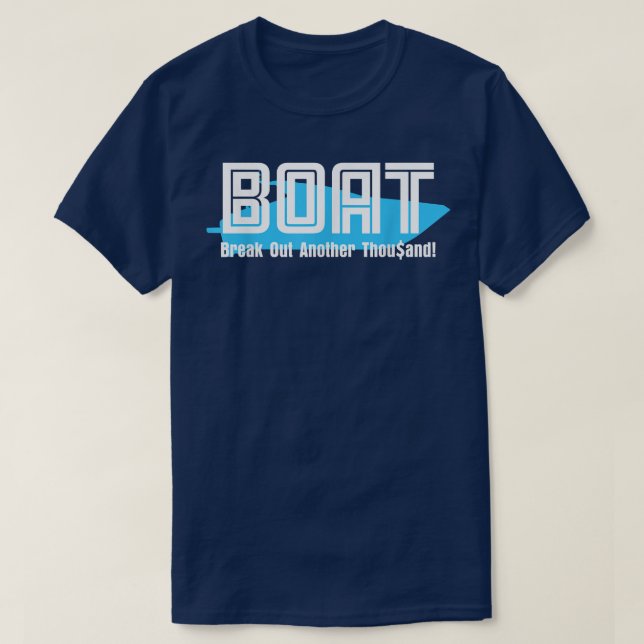 Camiseta BAT quebra mais mil para barcos (Frente do Design)