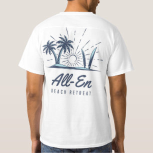 Camiseta Bata-camiseta dos Homens em Repouso em Praia