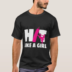 Camiseta Bata Como Uma Garota Kickboxer de Artes Marciais K