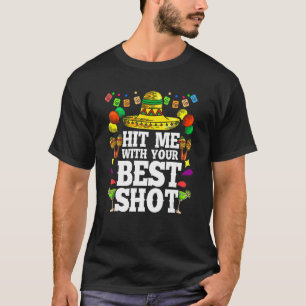 Camiseta Bata-Me Com O Seu Melhor Festa Mexicano Pinata