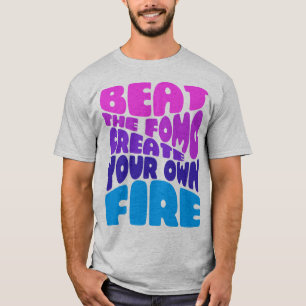 Camiseta Bata no formato - tipografia roxa-pitada