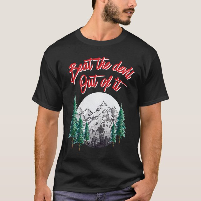 Camiseta Bata O Diabo Dele, Hippie Artist Painter T (Frente)