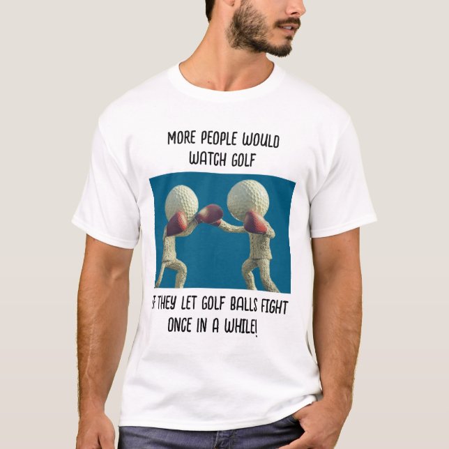 Camiseta Batalha de Bolas de Golfe (Frente)