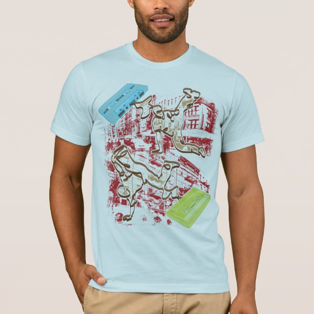 Camiseta Batalha de Cassette B-boy (Frente)