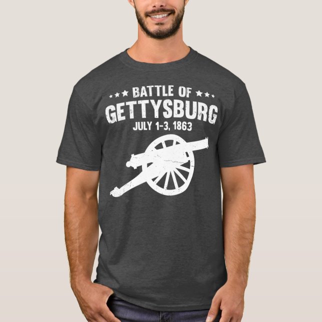 Camiseta Batalha de Gettysburg Pennsylvania American (Frente)