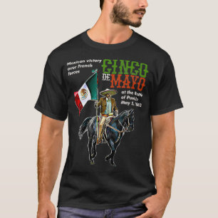 Camiseta Batalha de Puebla 5 de maio de 1862 Cinco de Mayo
