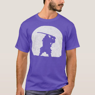 Camiseta Batalha de Samurai pela Lua do Japão
