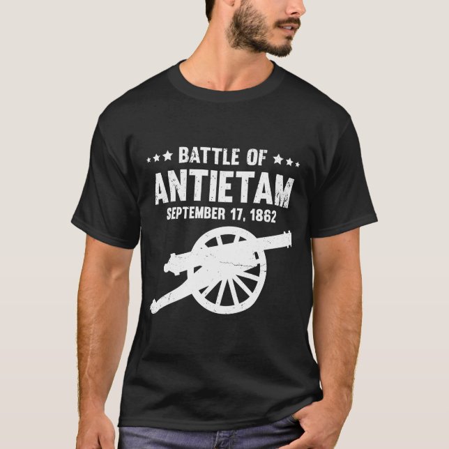 Camiseta Batalha de Sharpsbur no campo de batalha da Guerra (Frente)