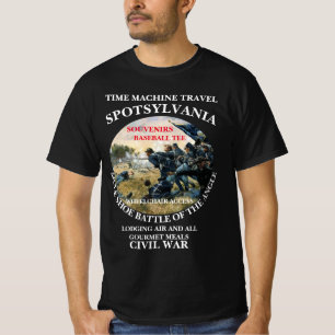 CAMISETA BATALHA DE VIAGEM DA MÁQUINA DO TEMPO DA SPOTSYLVÂ