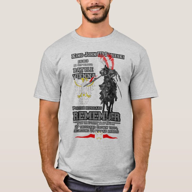 Camiseta Batalha de Viena - Poloneses Hussars (Frente)