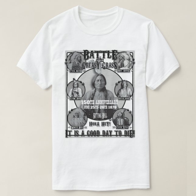 Camiseta Batalha do Greasy Grass (Frente do Design)