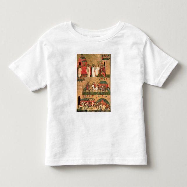 Camiseta Batalha do Novgorodians com o Suzdalians (Frente)