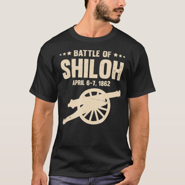 Camiseta Batalha do Tennessee da Guerra Civil de Shiloh (Frente)